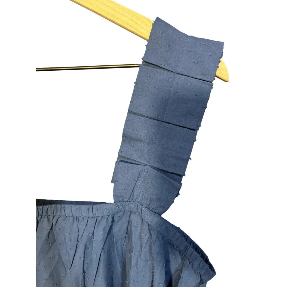 Lake Sleeveless Blue Ruffle-Strap Dress - Picture 3 of 5